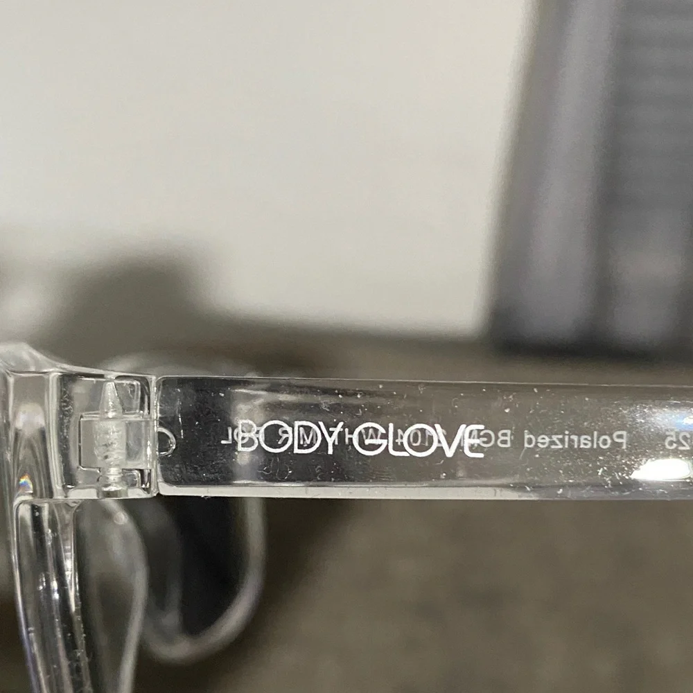 Body Glove Transparent Sunglasses with Green Accents